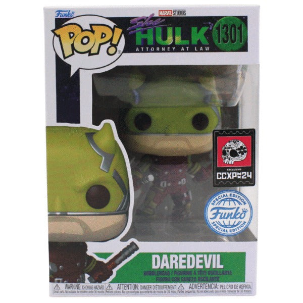 Funko POP Marvel She Hulk Attorney At Law 1301 Daredevil CCXP 2024 Exclusive