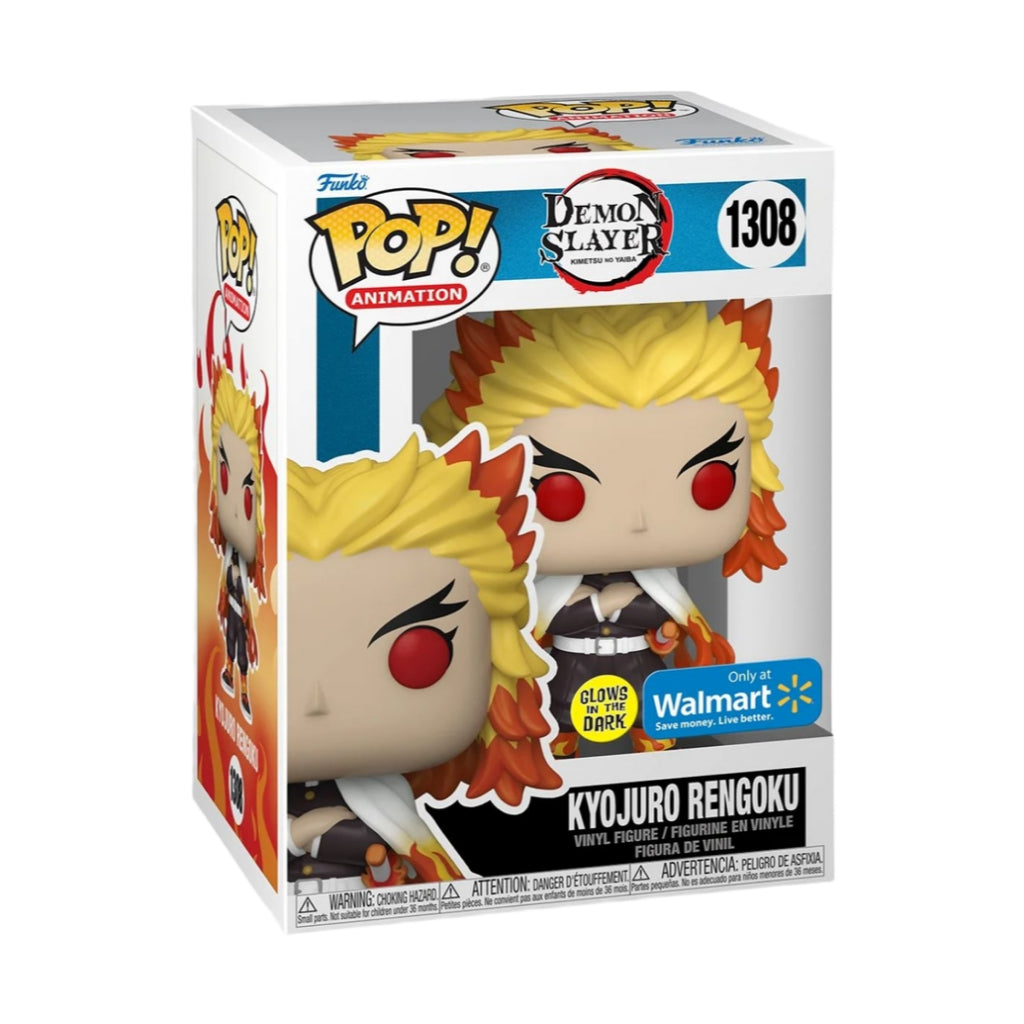 Funko POP Demon Slayer 1308 Kyojuro Rengoku GITD Walmart Exclusive