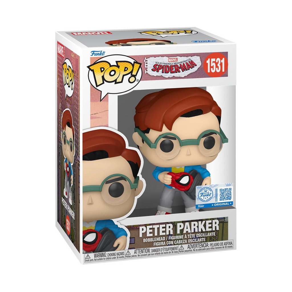 Funko POP Marvel Your Friendly Neighbourhood Spider-Man 1531 Peter Parker Exclusive