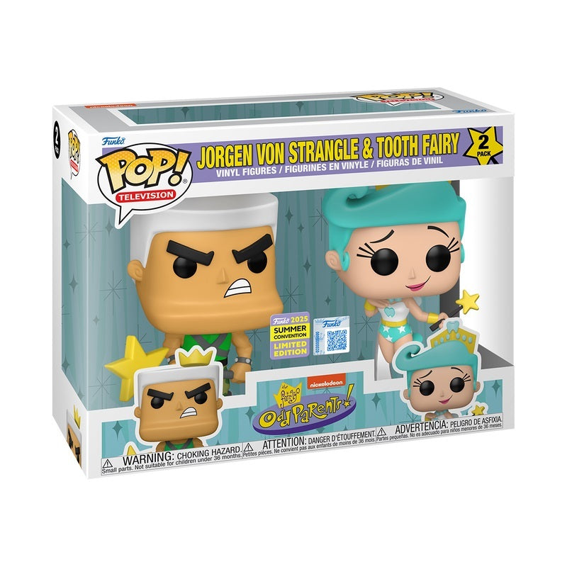 Funko POP The Fairly OddParents Jorgen Von Strangle & Tooth Fairy 2 Pack 2025 Summer Convention