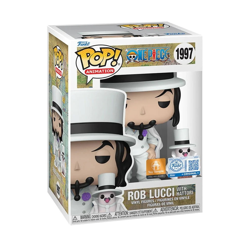 Funko POP One Piece 1997 Rob Lucci with Hattori Toy Temple Exclusive (PR)