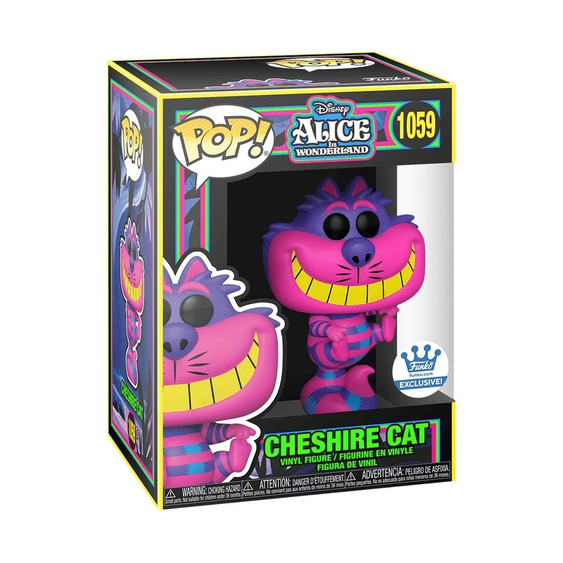 Funko POP Disney Alice In Wonderland 1059 Cheshire Cat (Blacklight) Funko Shop Exclusive