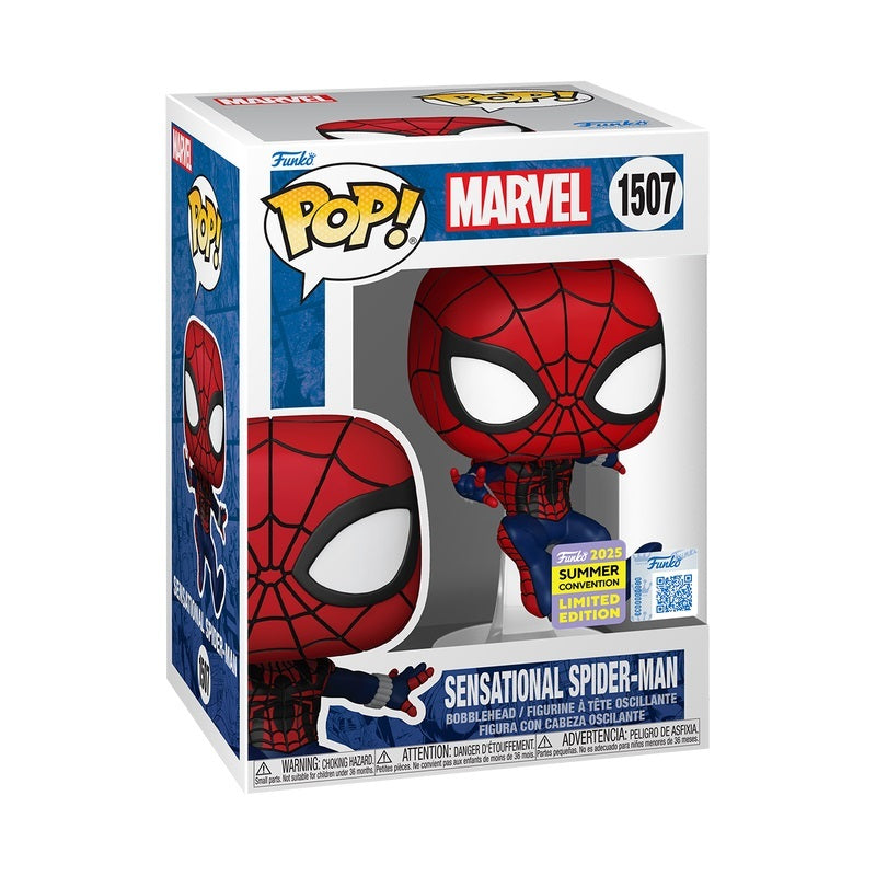 Funko POP Marvel Spider-Man 1507 Sensational Spider-Man 2025 Summer Convention Exclusive