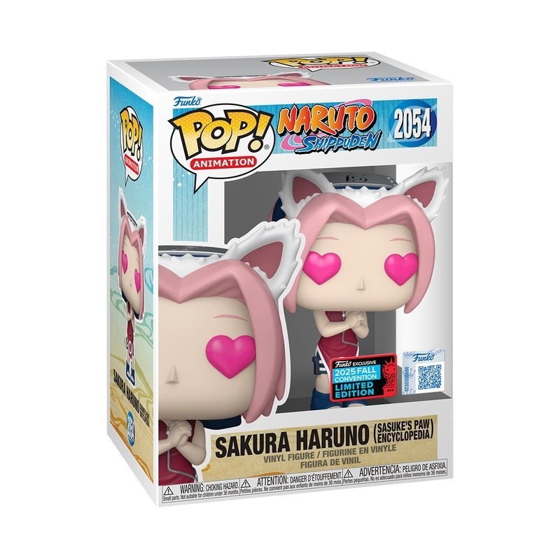 Funko POP Naruto Shippuden 2054 Sakura Haruno (Sasuke's Paw Encyclopedia) 2025 Fall Convention Exclusive