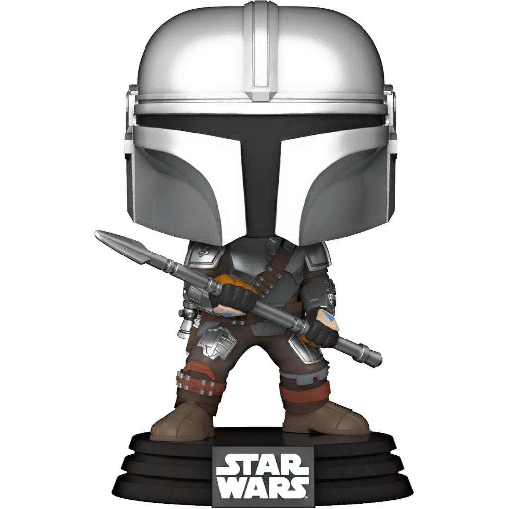 Funko POP Star Wars 479 The Mandalorian With Beskar Staff Funko Shop Exclusive
