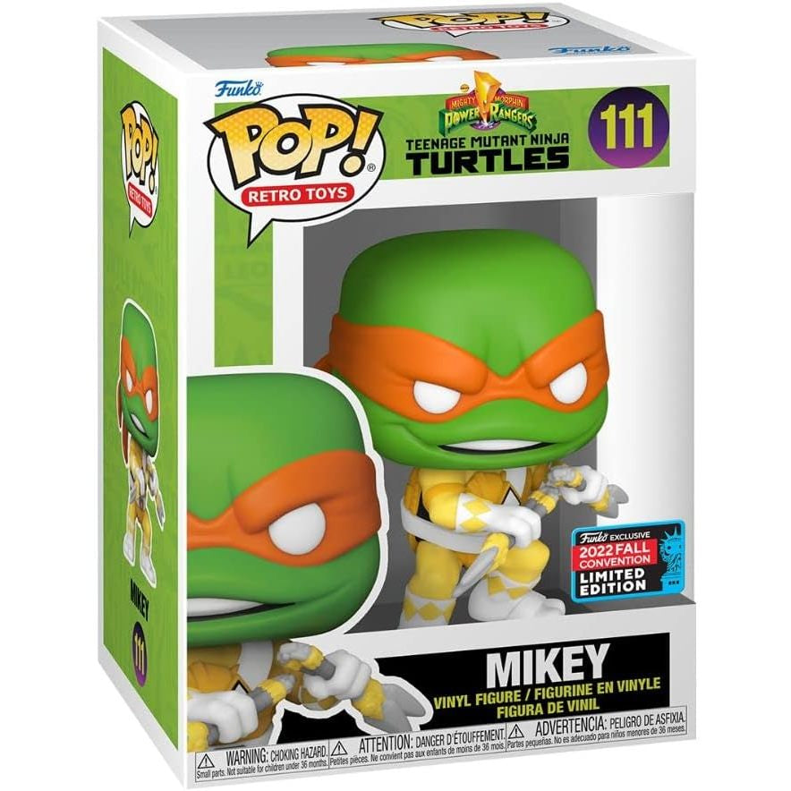 Funko POP Teenage Mutant Ninja Turtles x Power Rangers 111 Mikey 2022 Fall Convention Exclusive