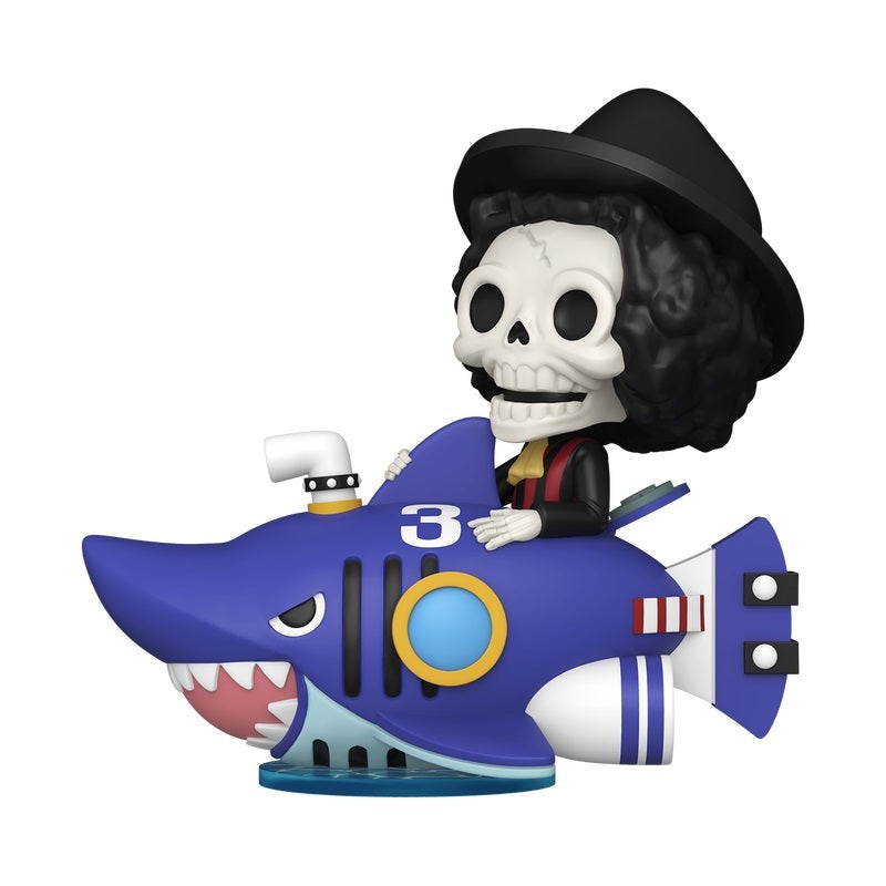 Funko POP One Piece 141 Brook With Shark Submerge Pop Rides 2025 Fall Convention Exclusive
