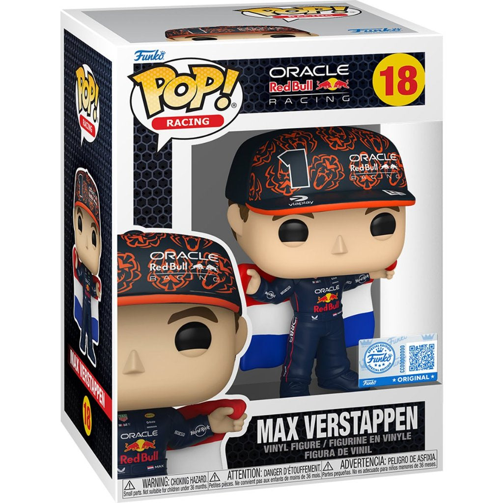 Funko POP Formula One Red Bull Racing 18 Max Verstappen Exclusive