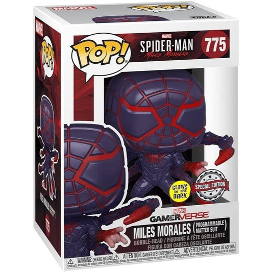 Funko POP Marvel Spider-Man Miles Morales 775 Miles Morales (Programmable Matter Suit) (GITD) (SE)