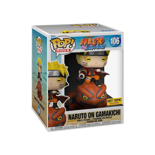 Funko POP Naruto Shippuden 106 Naruto on Gamakichi Hot Topic Exclusive