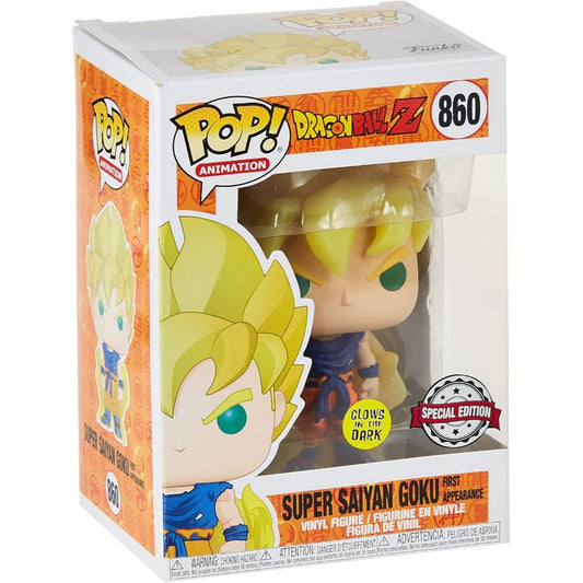 Funko POP Dragon Ball Z 860 Super Saiyan Goku First Appearance (GITD) (SE)