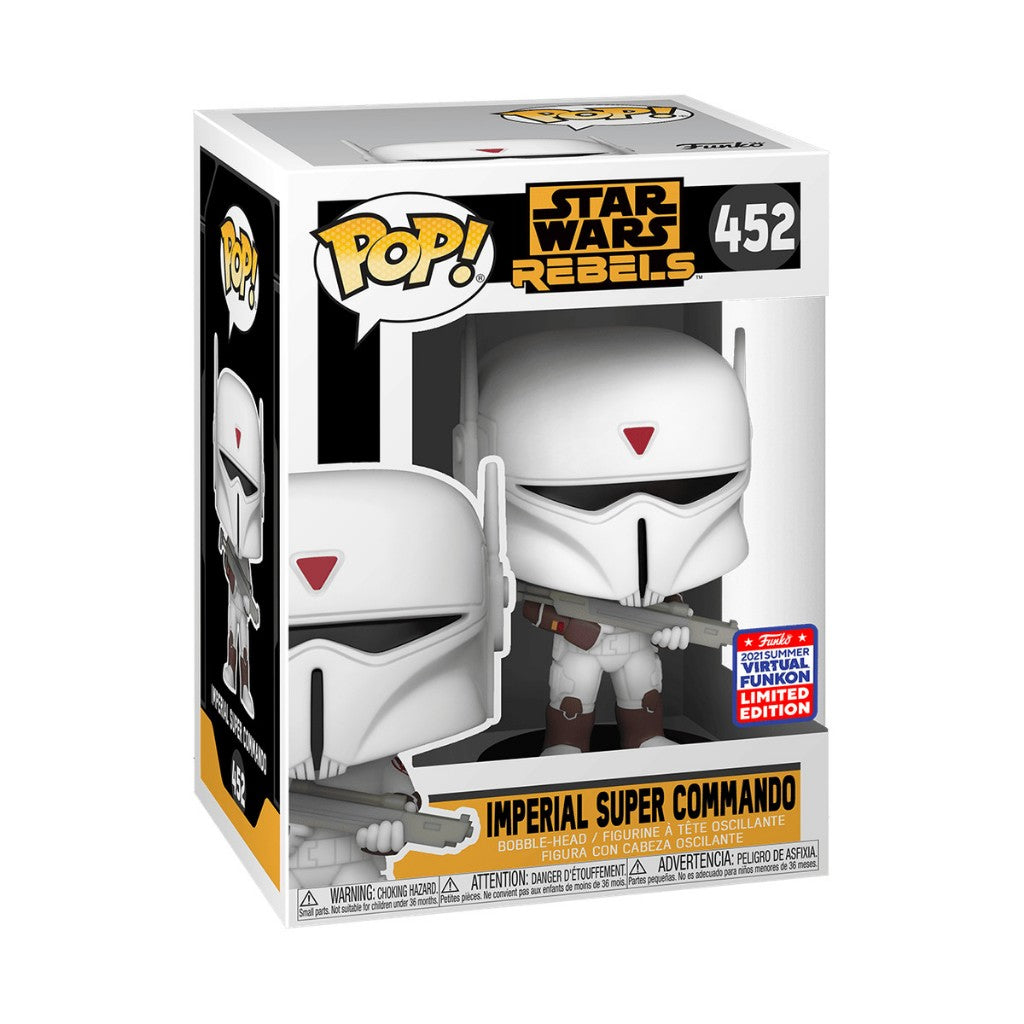 Funko POP Star Wars Rebels 452 Imperial Super Commando 2021 Summer Virtual Funkon Exclusive