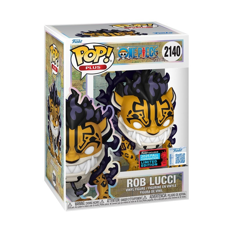 Funko POP One Piece 2140 Rob Lucci 2025 Fall Convention Exclusive Pop Plus