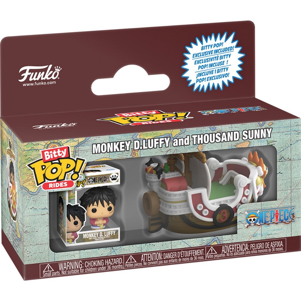 Funko One Piece Monkey D. Luffy with Thousand Sunny Bitty Pop! Ride