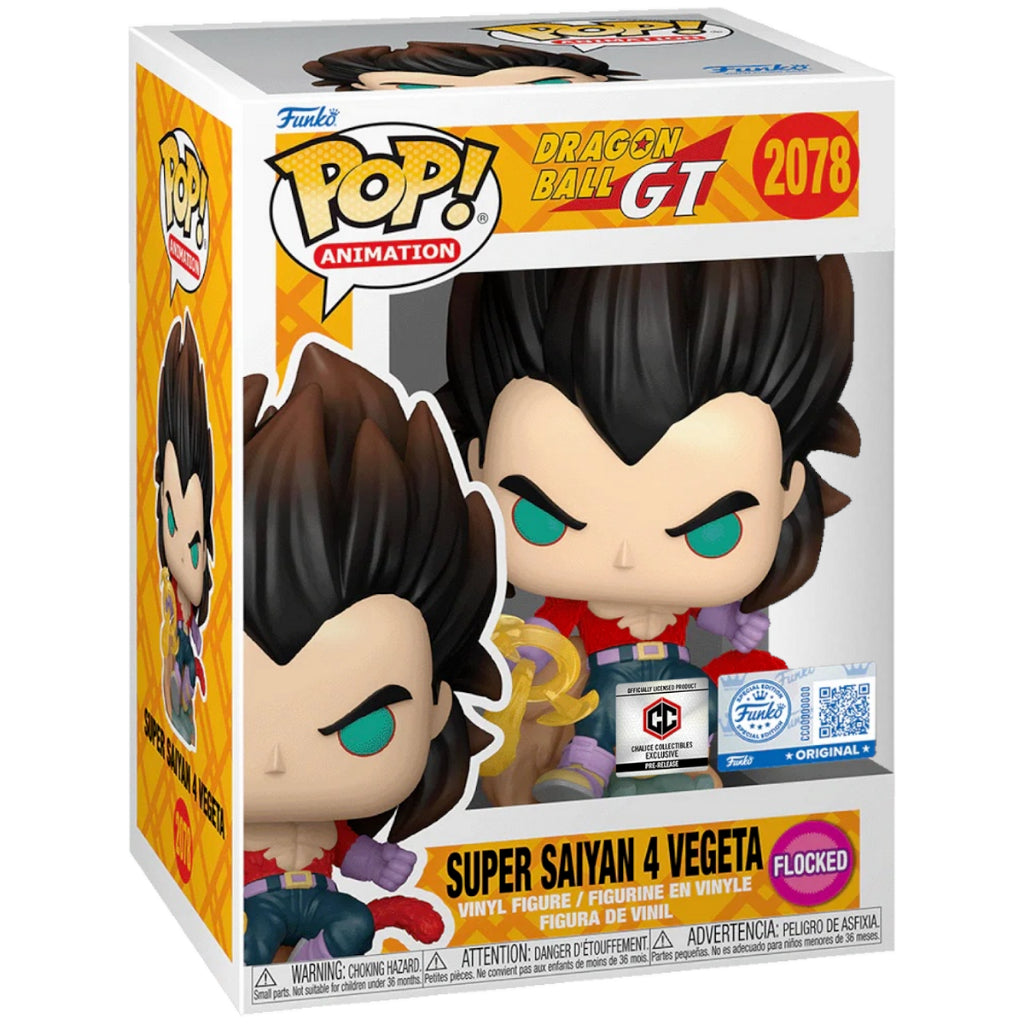 Funko POP Dragon Ball GT 2078 Super Saiyan 4 Vegeta (Flocked) Chalice Exclusive (PR)