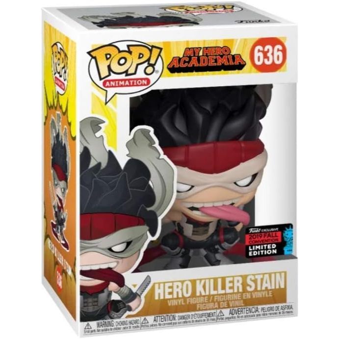 Funko POP My Hero Academia 636 Hero Killer Stain 2019 Fall Convention Exclusive