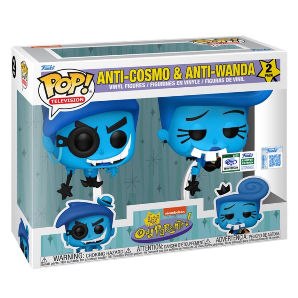 Funko POP The Fairly OddParents Anti-Cosmo & Anti-Wanda 2 Pack 2025 WonderCon Exclusive