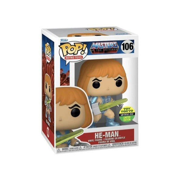 Funko POP Masters Of The Universe 106 He-Man 2022 Toy Tokyo SDCC Exclusive