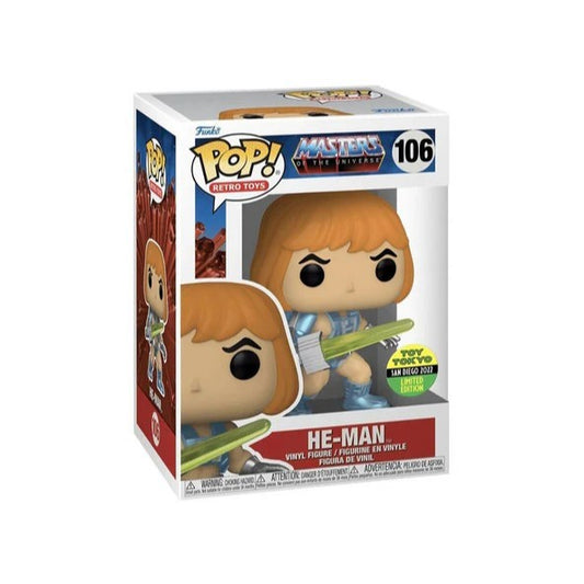 Funko POP Masters Of The Universe 106 He-Man 2022 Toy Tokyo SDCC Exclusive